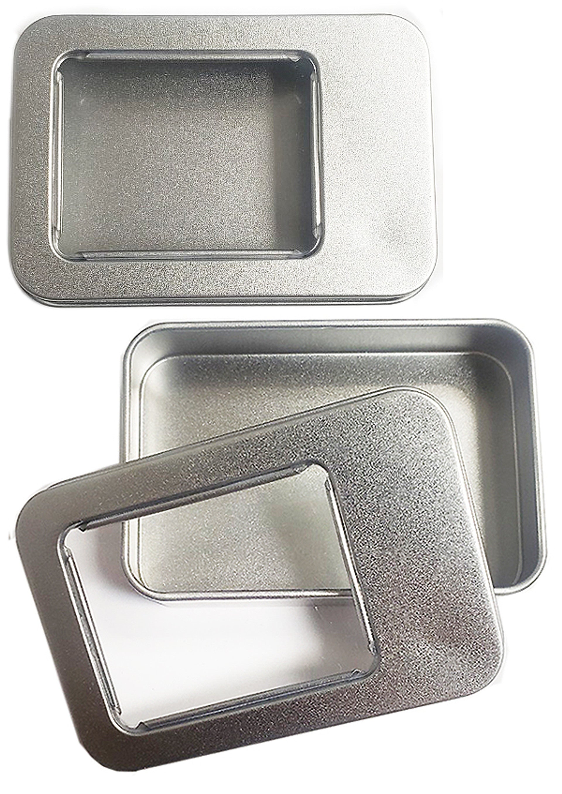 SQURE TIN CASE WITH WINDOW