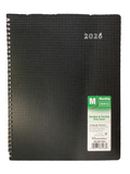 MONTLY PLANNER LARGE BLACK