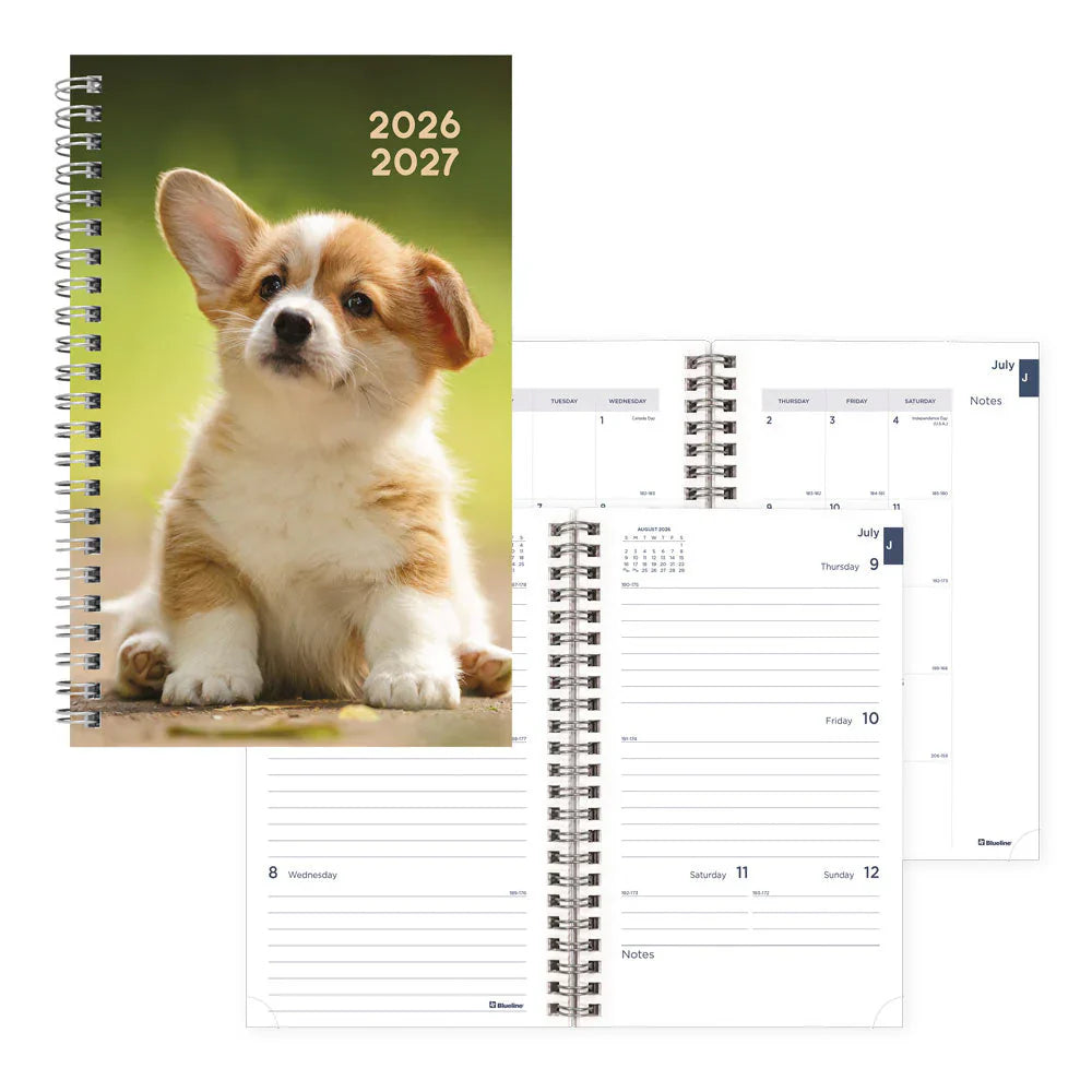 Academic Weekly Planner Animal Dog