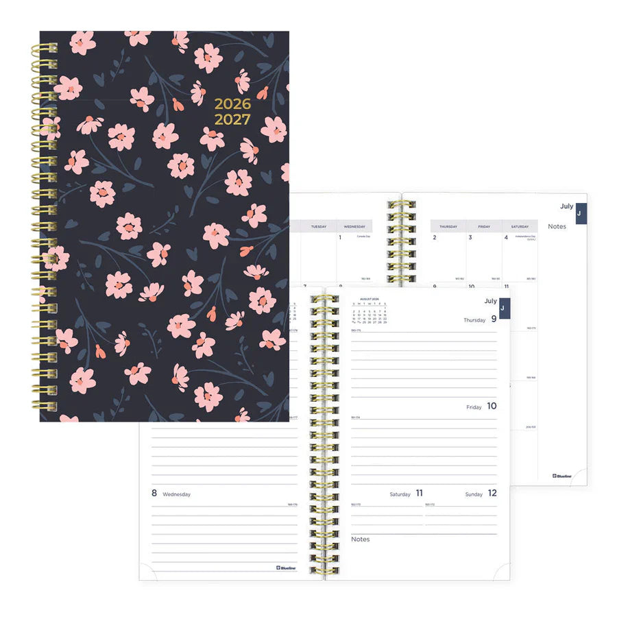 Academic Weekly Planner, Blossom, 2026 - 2027