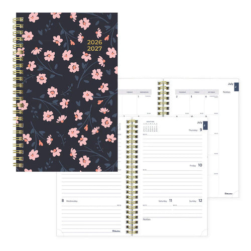 Academic Weekly Planner, Blossom, 2026 - 2027