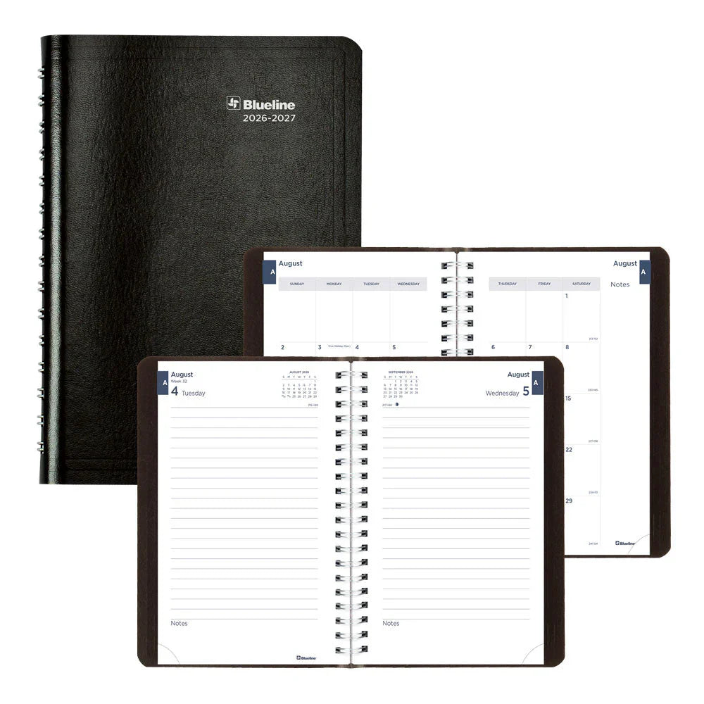 Academic Daily Planner Classic Black