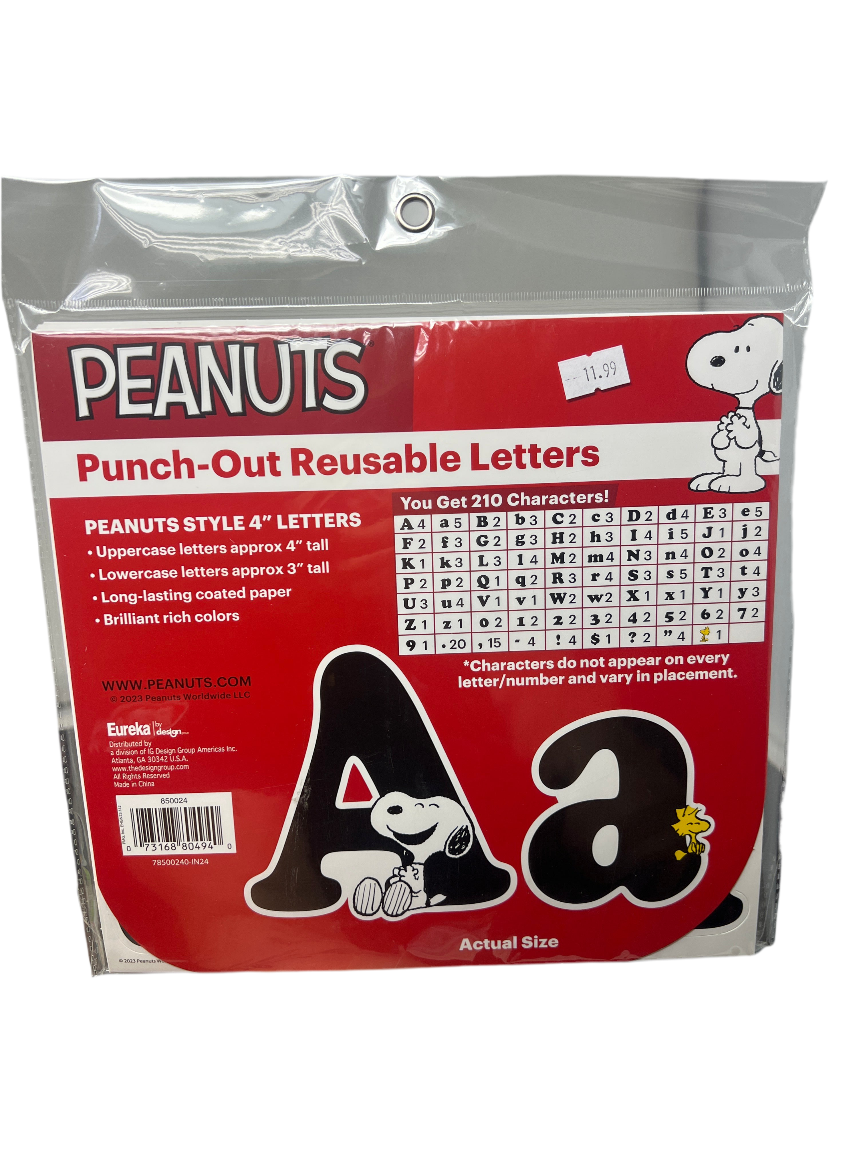 PEANUTS DECO LETTERS