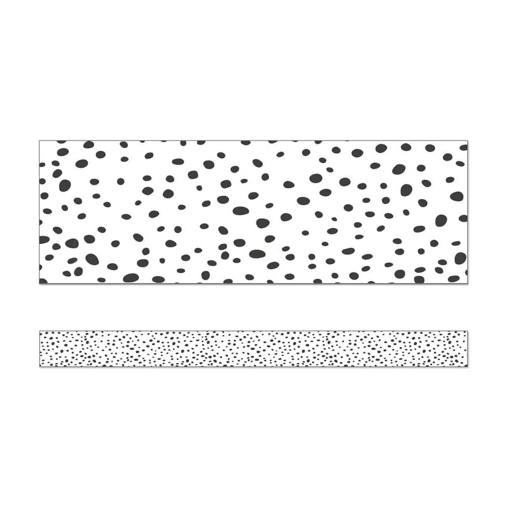 Black Dots Straight Bulletin Board Borders