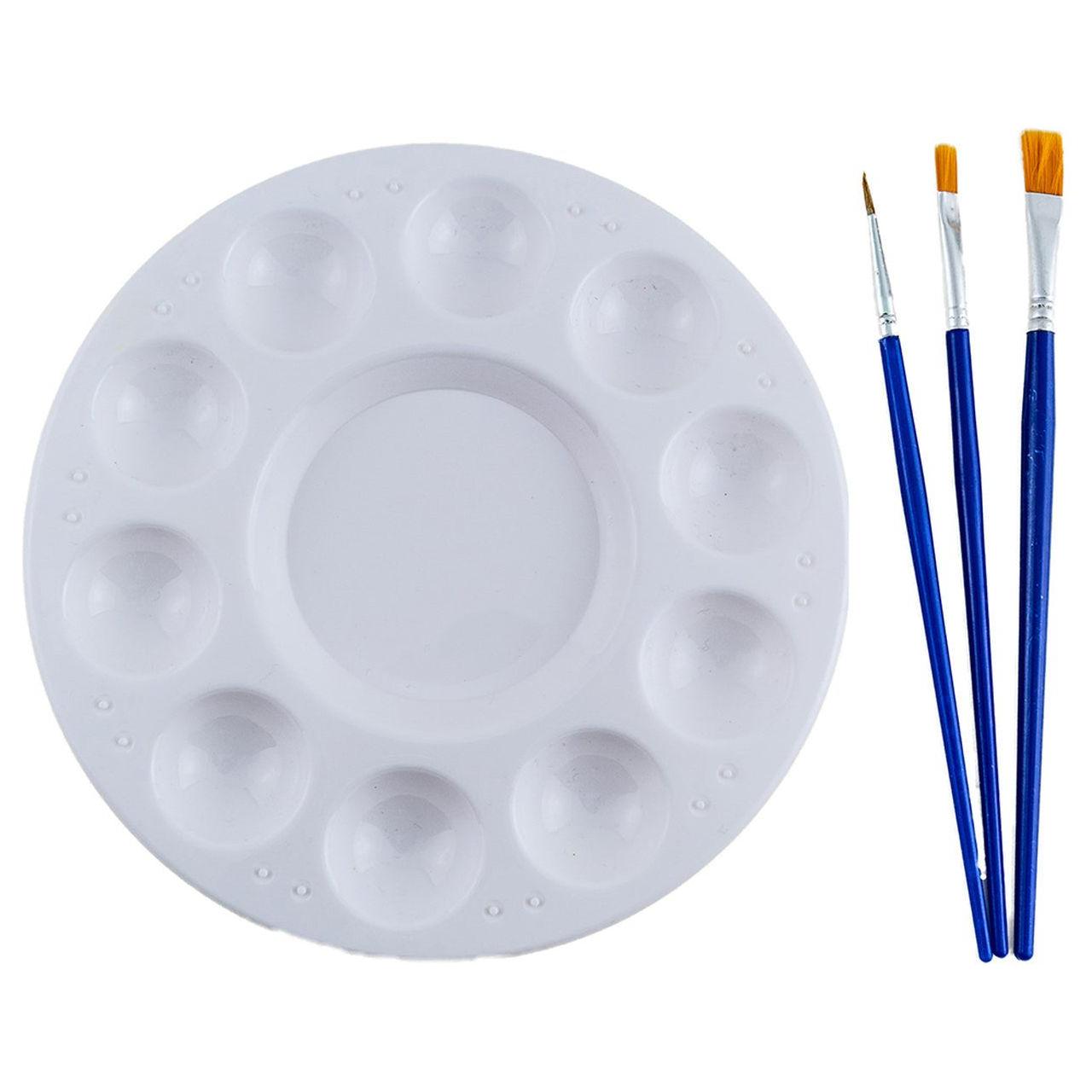 PAINT PALETTE ROUND PLASTIC