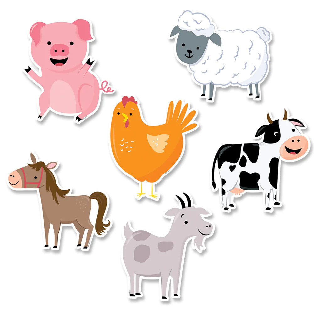 Farm Friends Cut Outs | 36 pieces per package