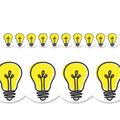 DOODLE LIGHTBULBS BORDER