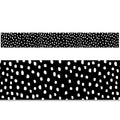 MESSY DOTS ON BLACK BORDER