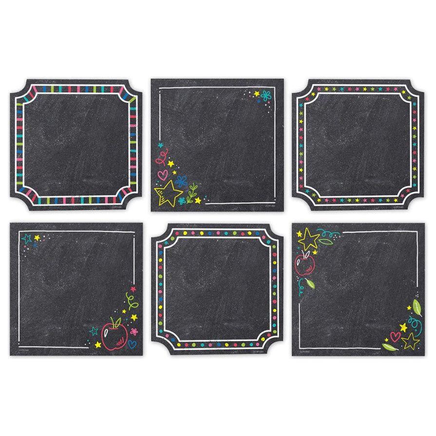 Chalk It Up! Colorful Chalk Cards 6" Cut Outs 36ea