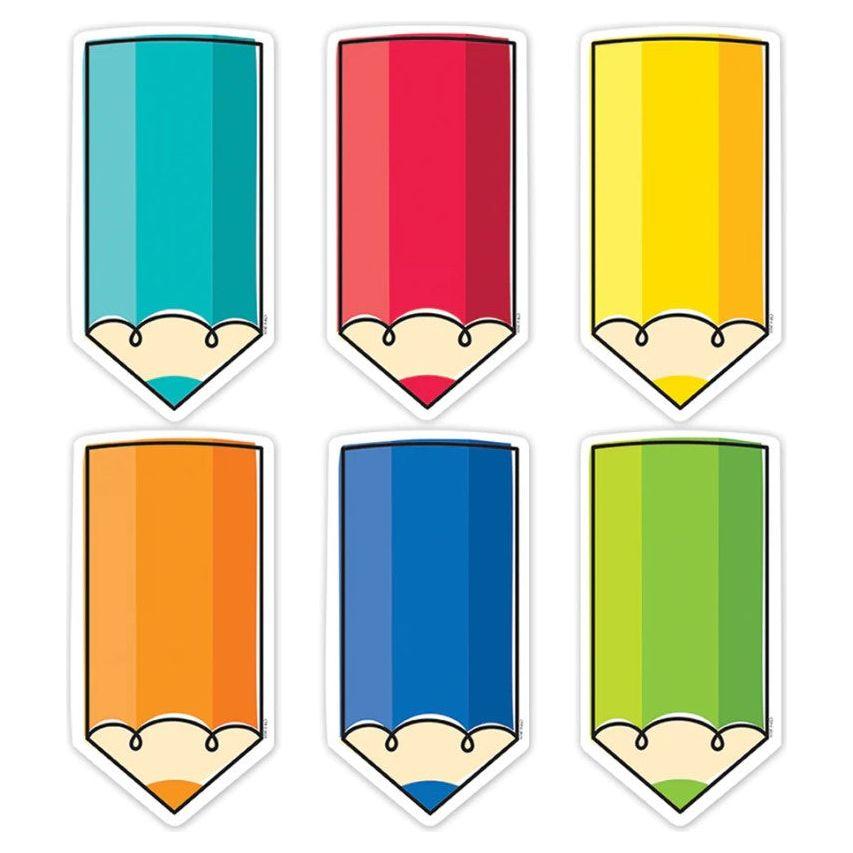 Core Decor Colorful Doodle Pencils CutOuts 6''