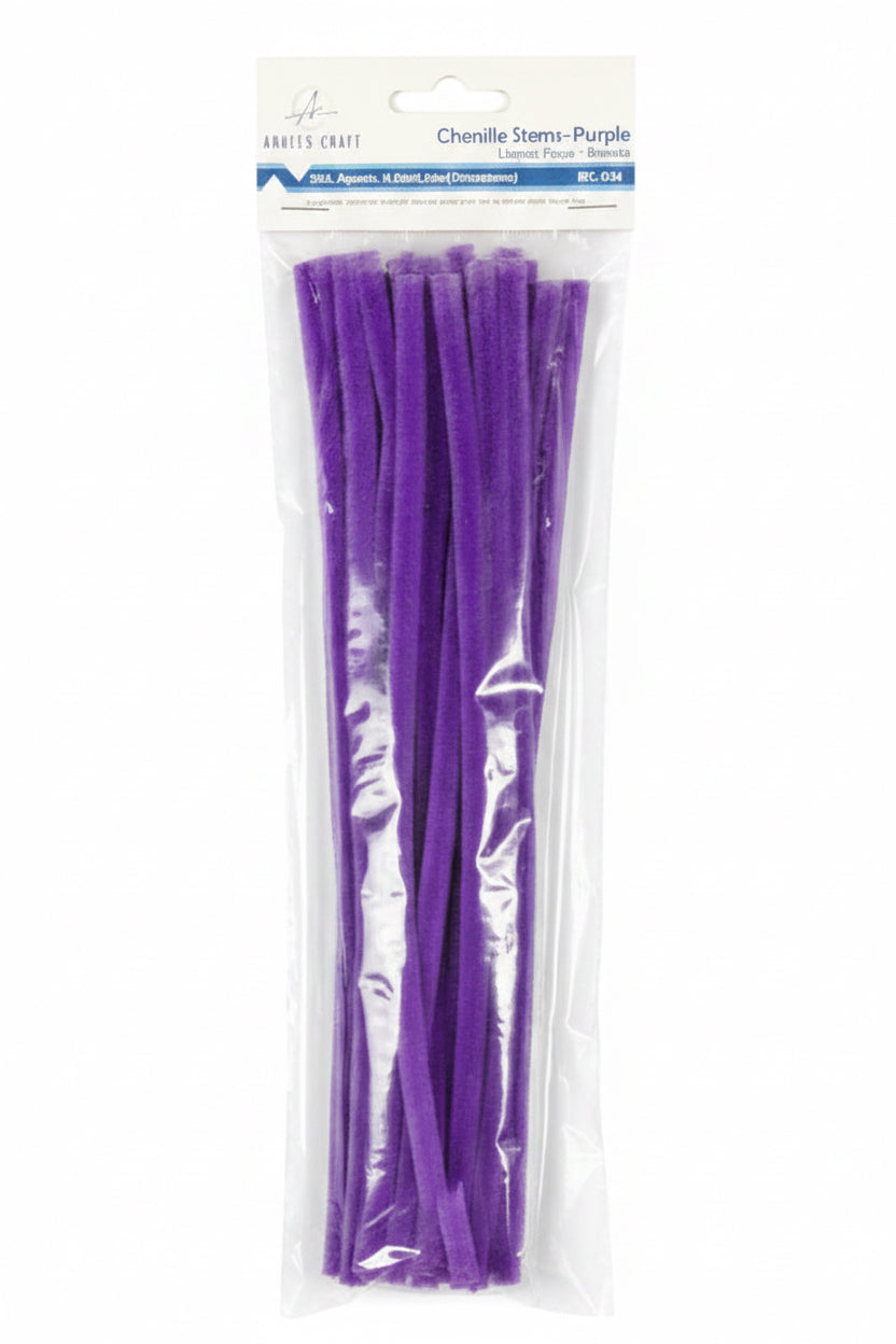 Chenille Stems | Purple  Limpia Pipas | Morado | 25ct.