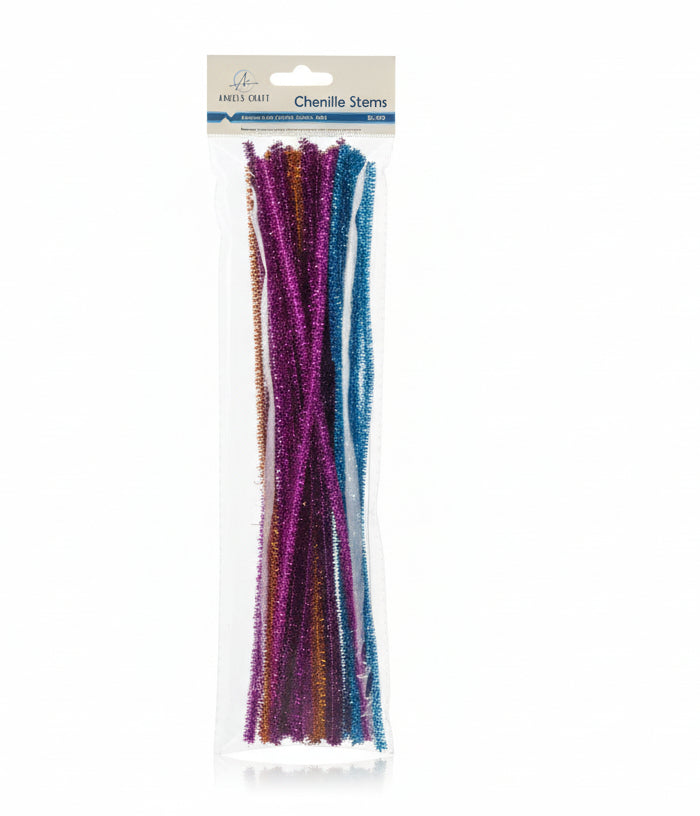 Chenille Stem | 40ct |Glitter Asst