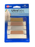 ULTRA TABS ASSTD METALIC COLOR 2.5"X1" 24 TABS