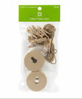 Wood Photo Garland Jute | 5 ft