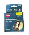 AV computer label thermal | 1 -1/8" X  3 -1/2"