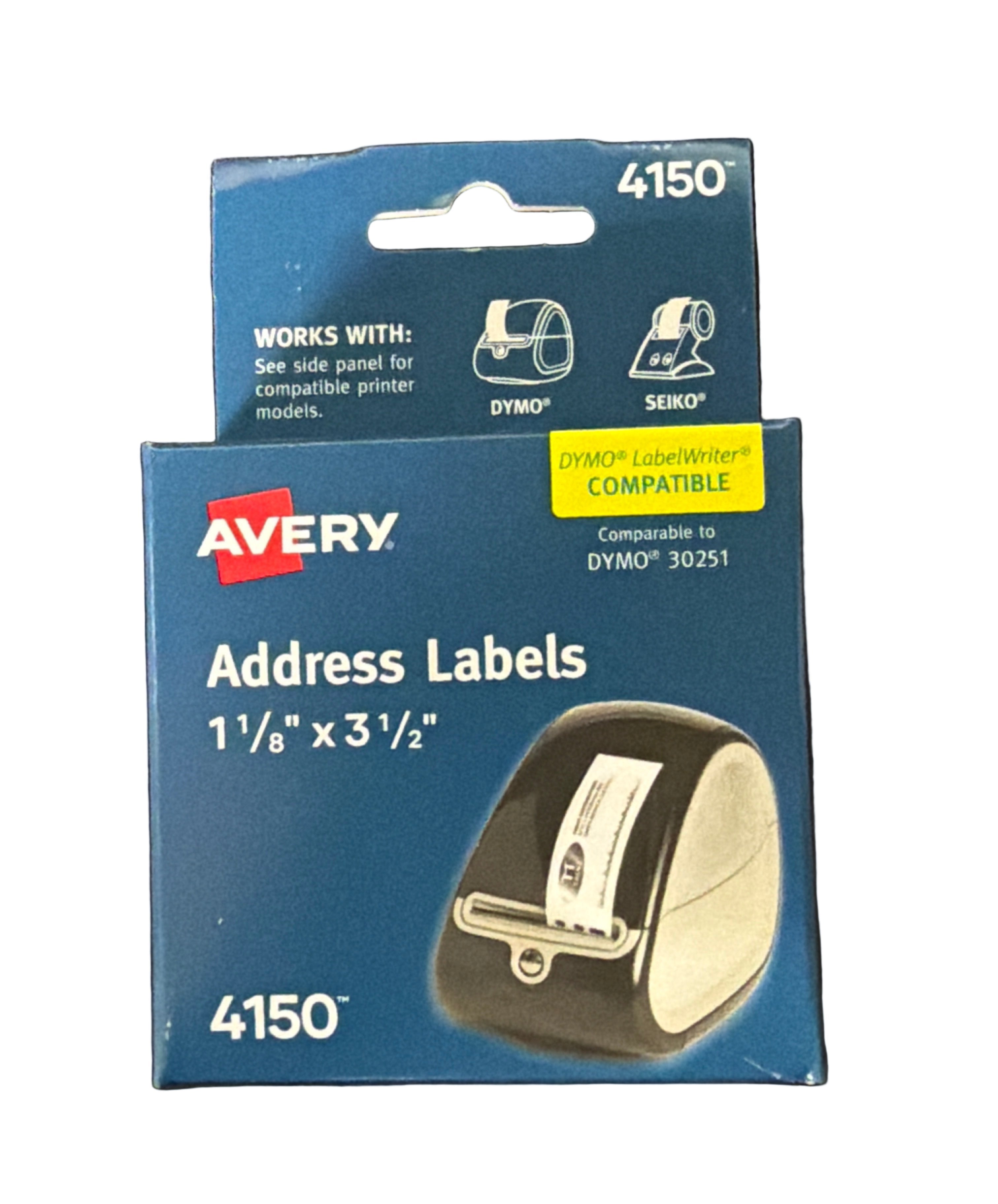 AV computer label thermal | 1 -1/8" X  3 -1/2"
