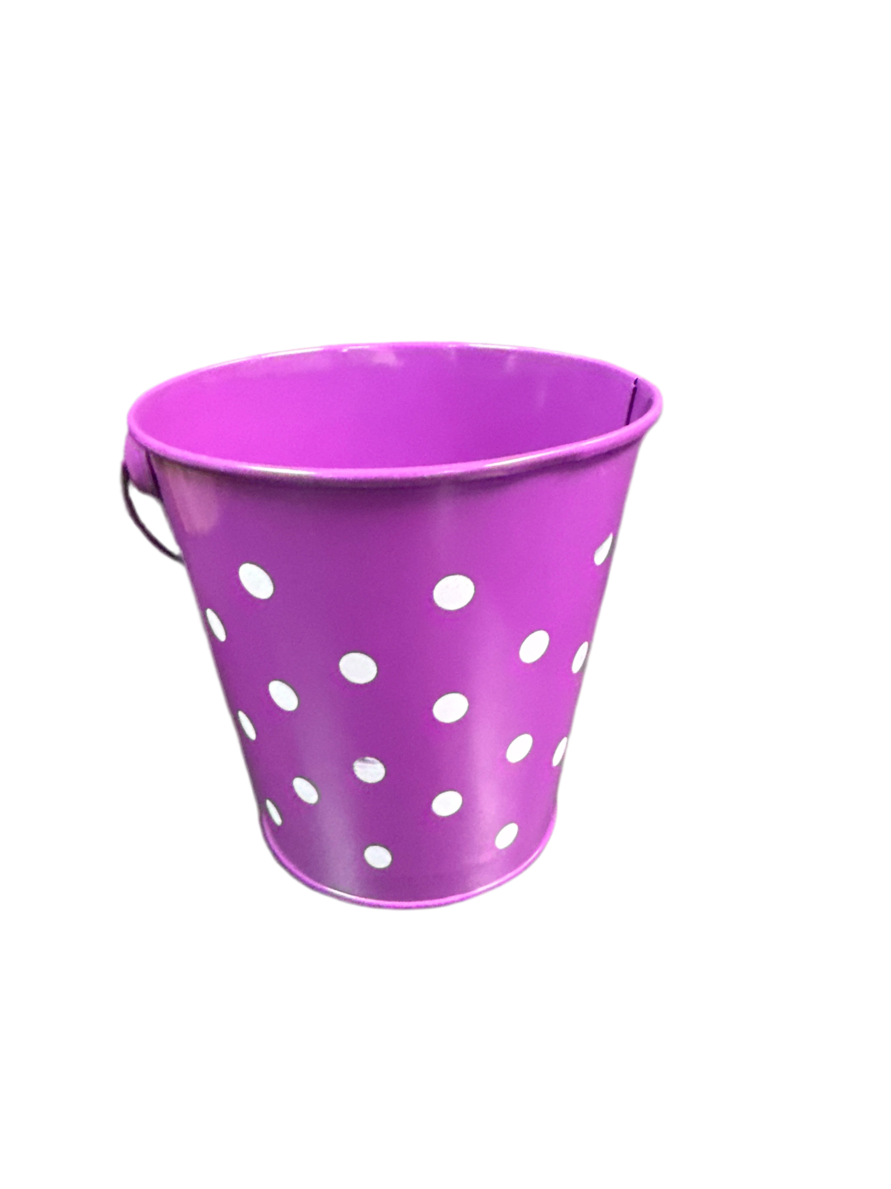 Purple Polka Dots Bucket
