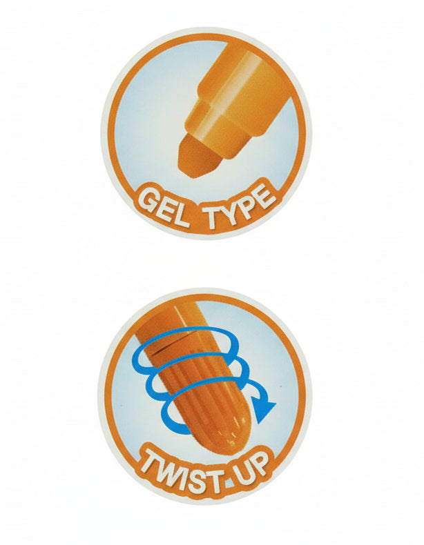 Resaltador seco color rosa.