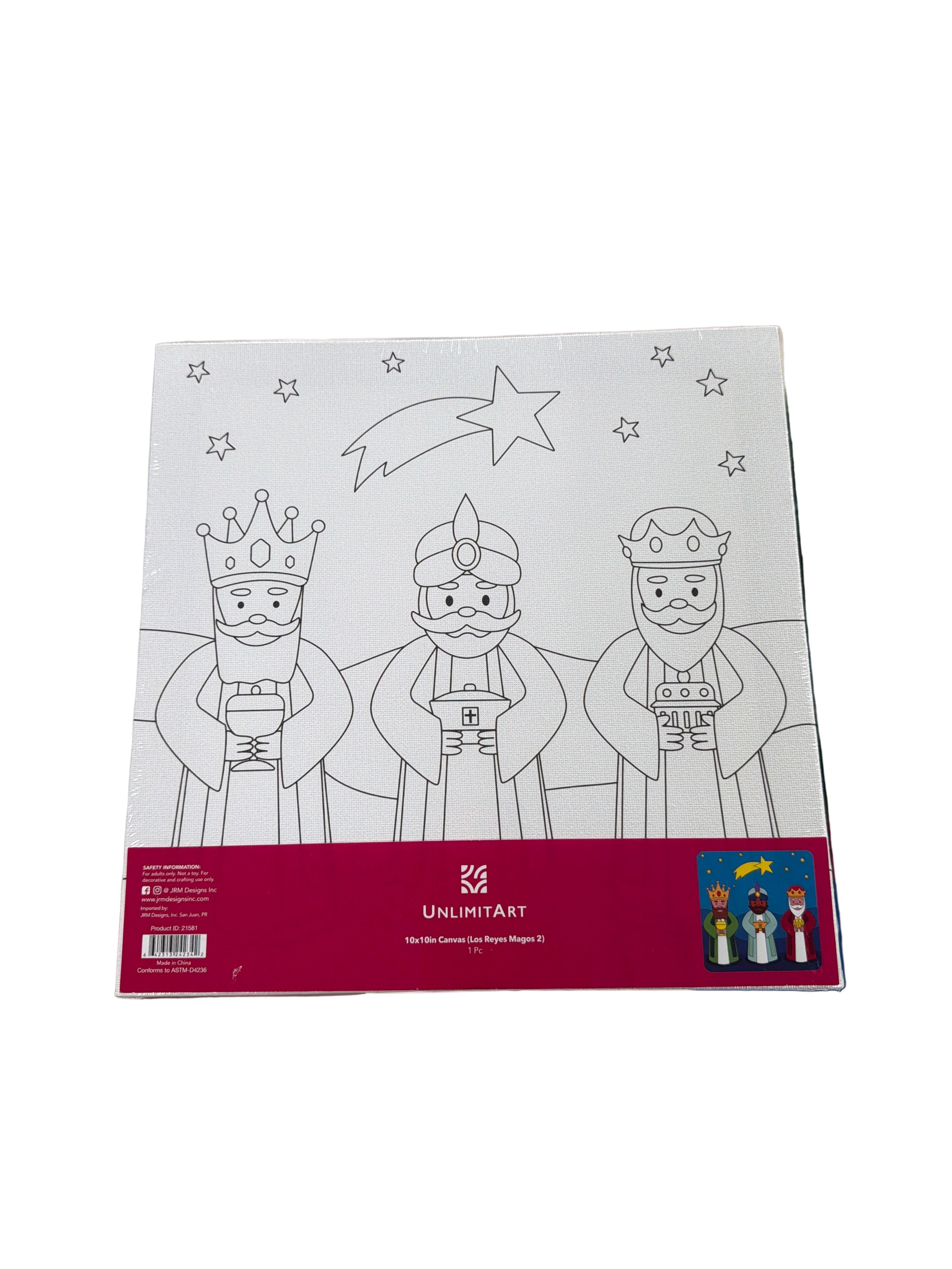 10x10in Canvas (Los Reyes Magos 2)