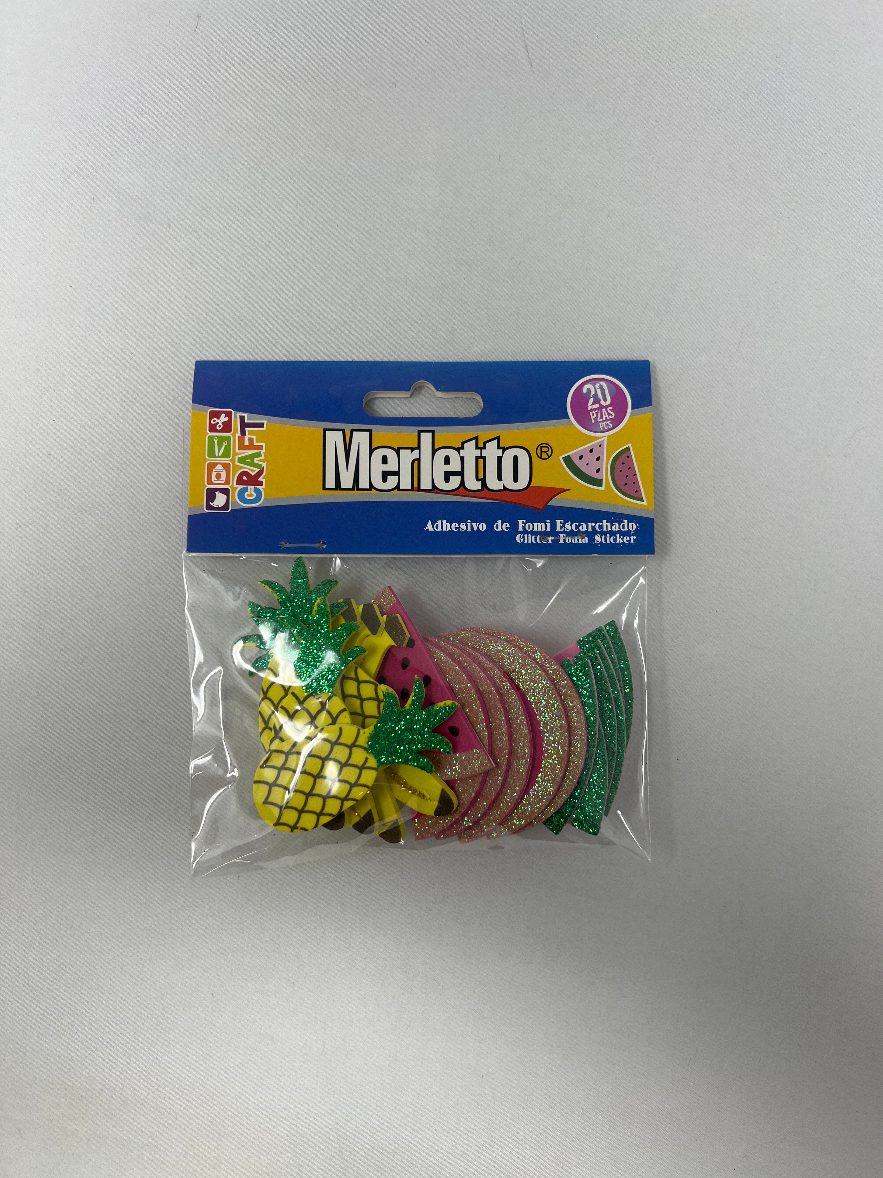 Formas Foami Frutas Glitter