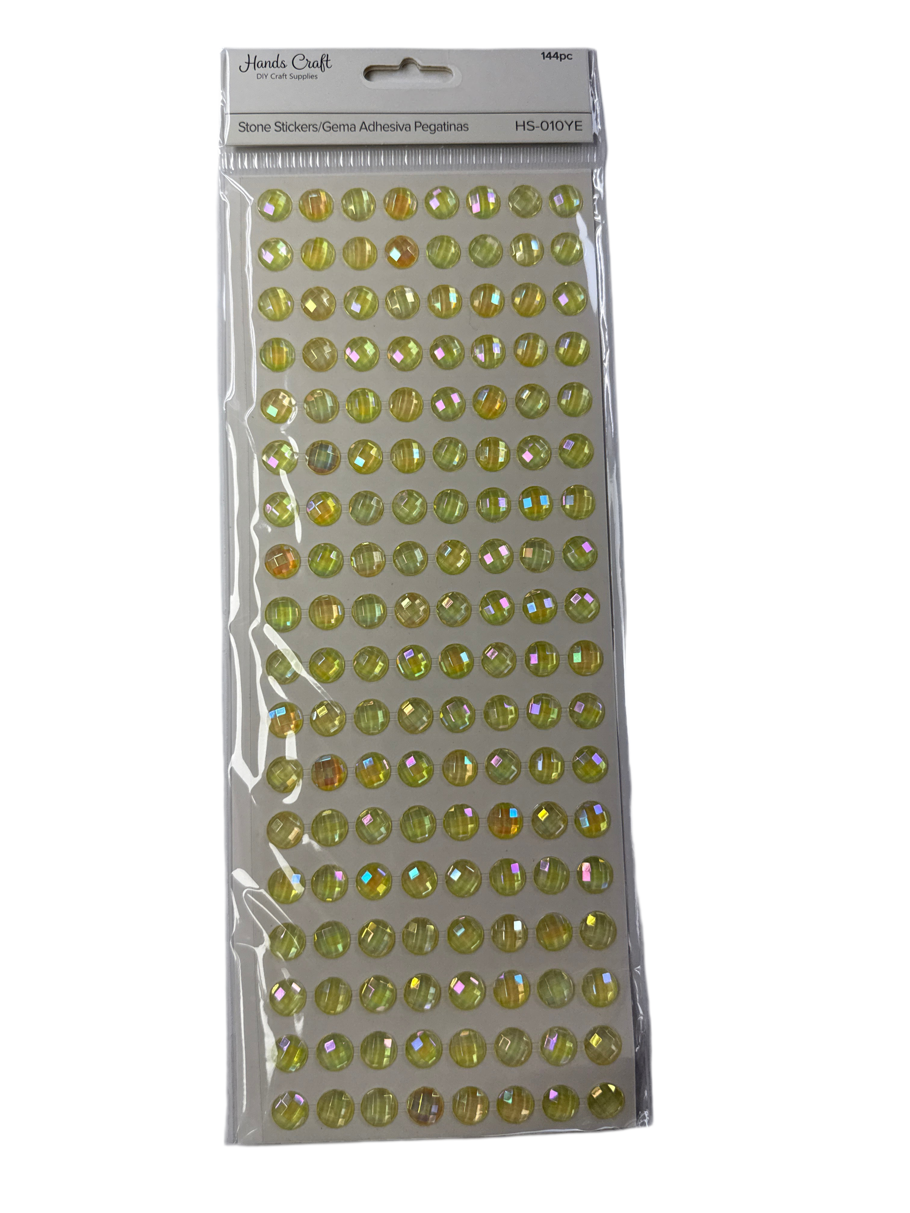 STONE STICKER YELLOW 144CT HS-010YE