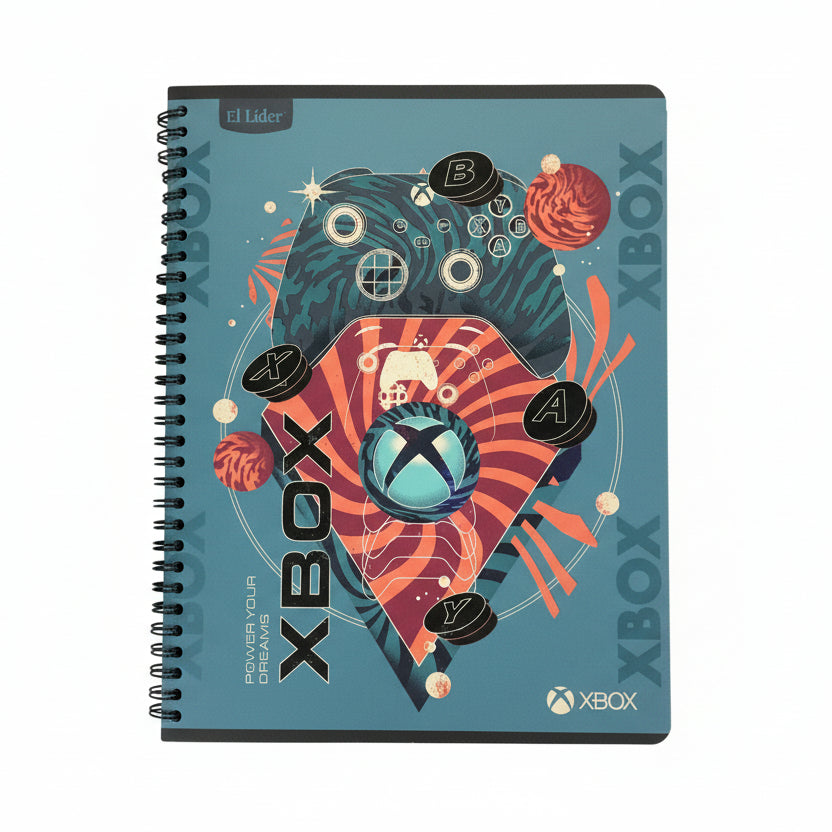 Libreta Espiral Xbox | 100 hojas