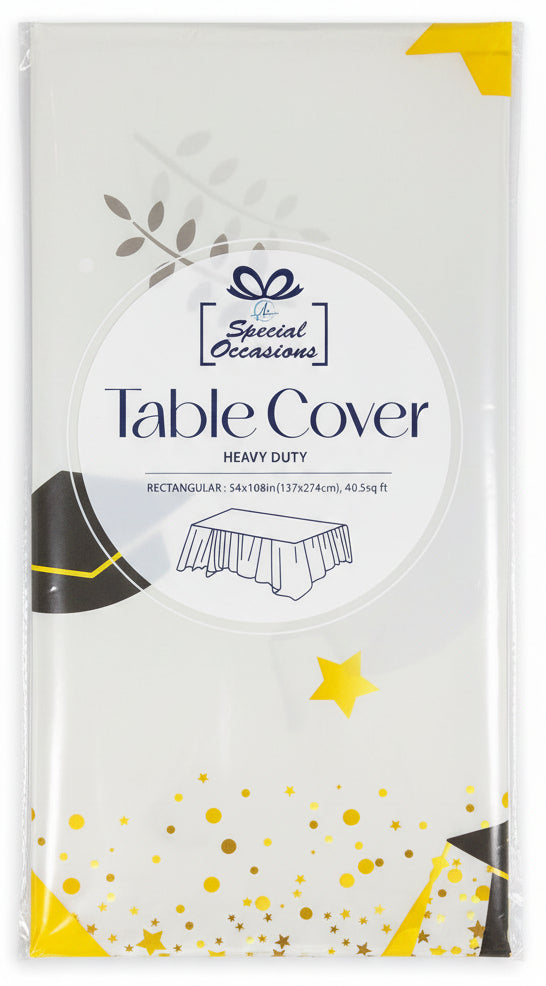 Table Cover | Heavy Duty | Rectangular |  Graduación |  Congrats | 54X108IN