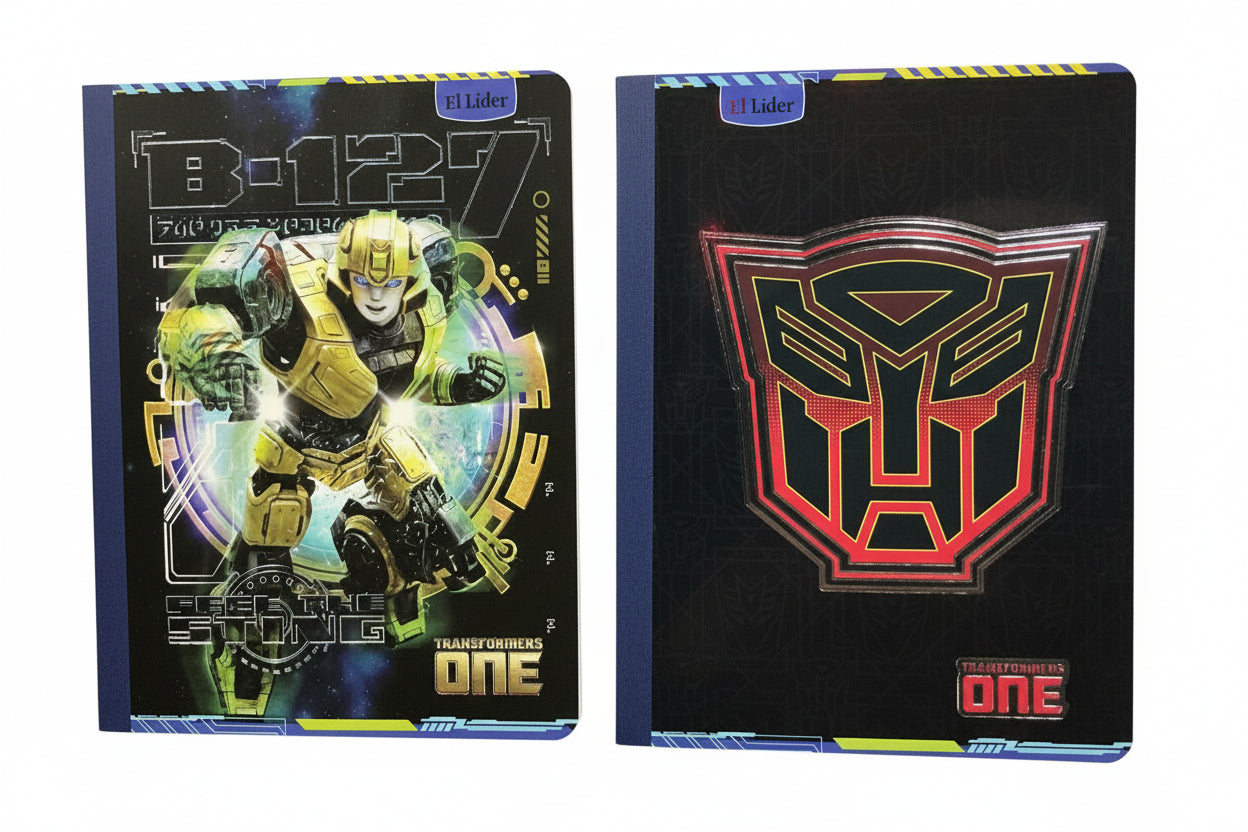 Libreta Cosida Transformers | 100 Hojas