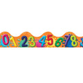 BORDER SCALLOPED COLOR MY WORLD NUMBER