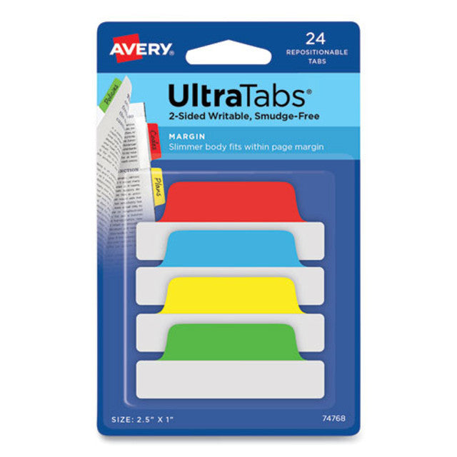 ULTRA TABS 24 MARGIN 2-SIDE PRIMARY COLORS