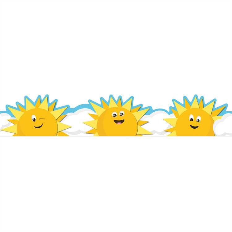 BORDER EXTRA WIDE GROWTH MINDSET SUN & CLOUDS