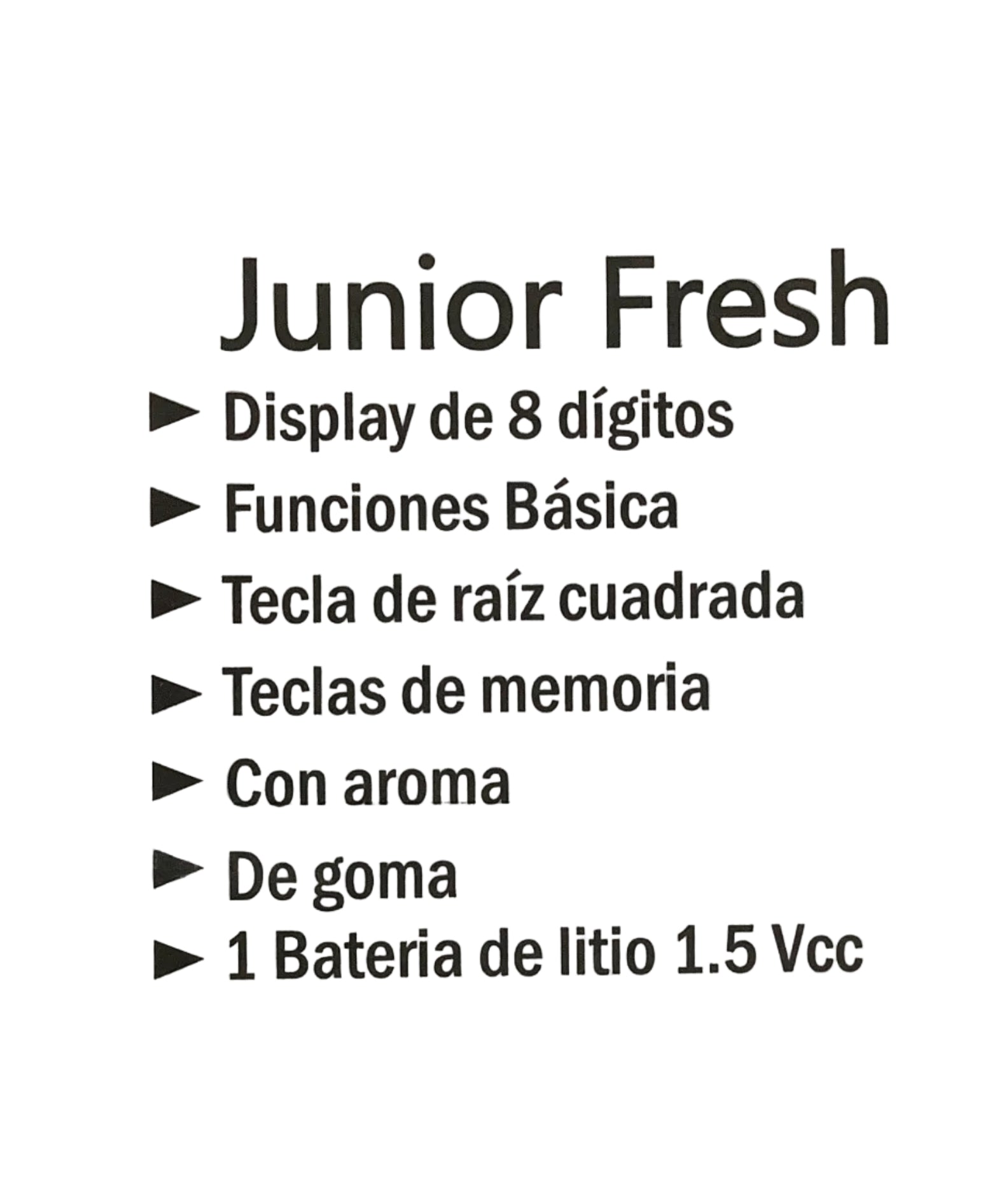 Calculadora Royal 3 piezas CA700| Junior Fresh | CE 250