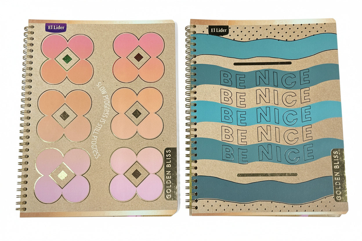 Libreta Espiral Golden Bliss | 80 Hojas