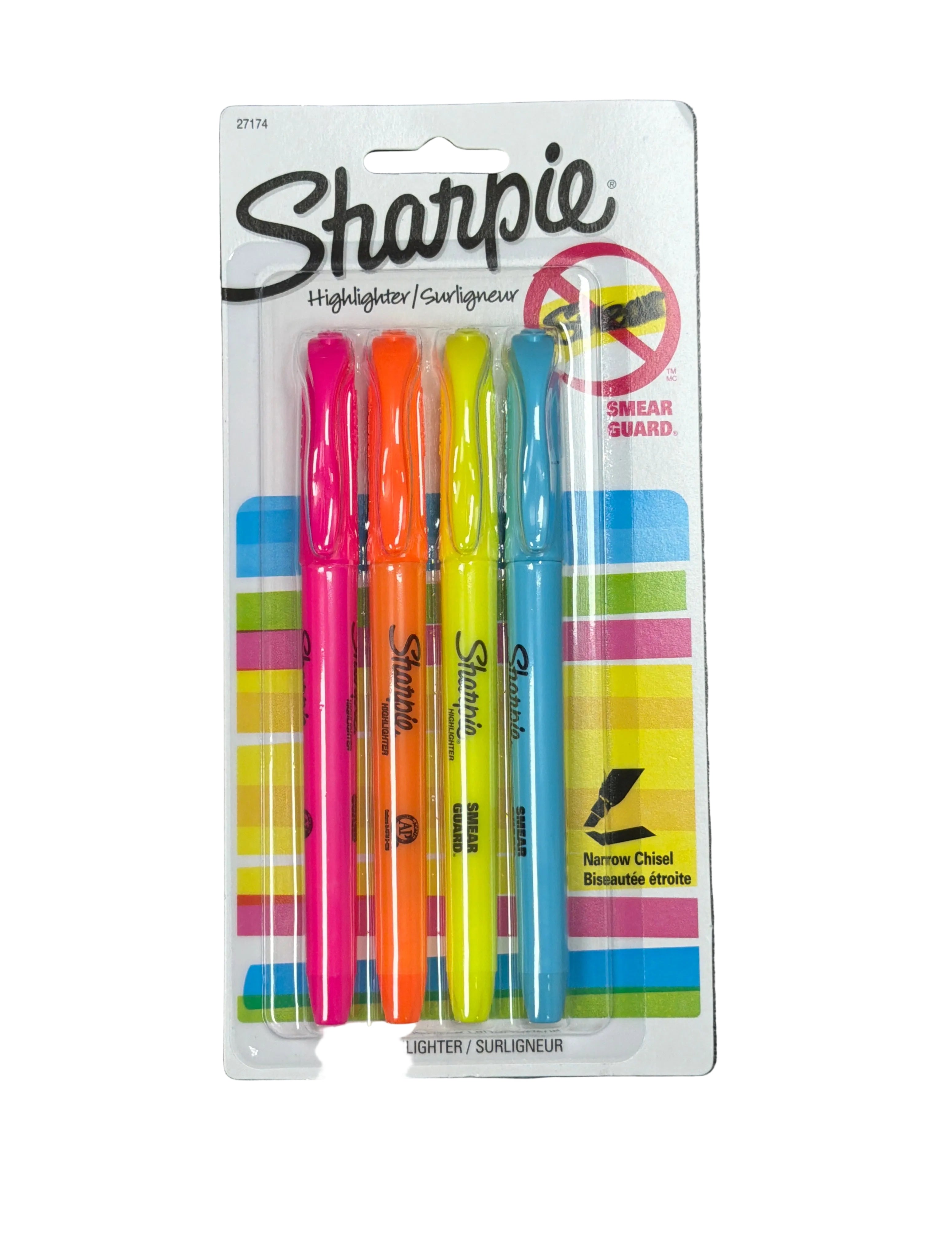 Sharpie Accent Highlighters | Asst | Pqt. 4