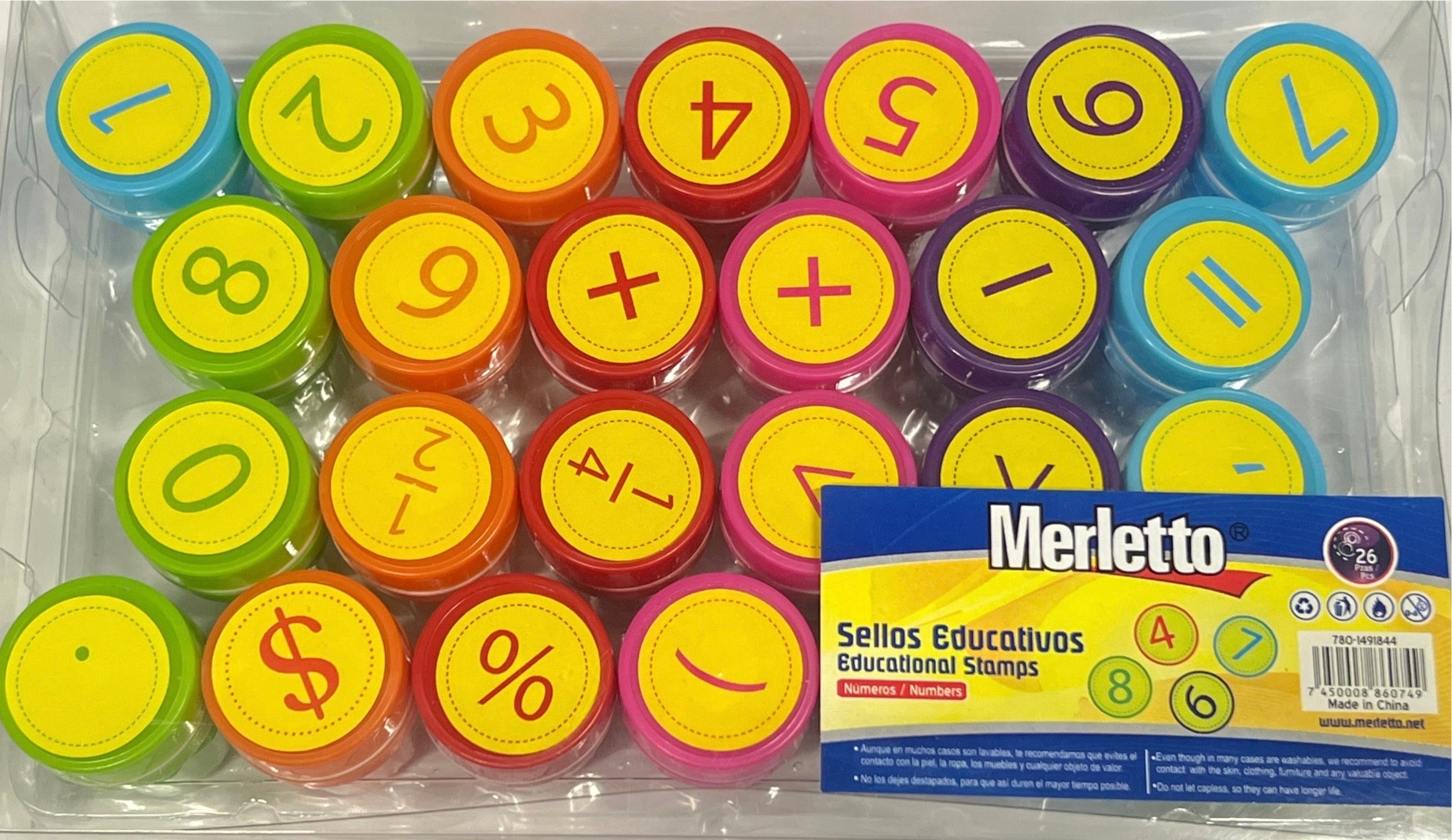 SELLOS EDUCATIVOS NUMEROS 26PZS