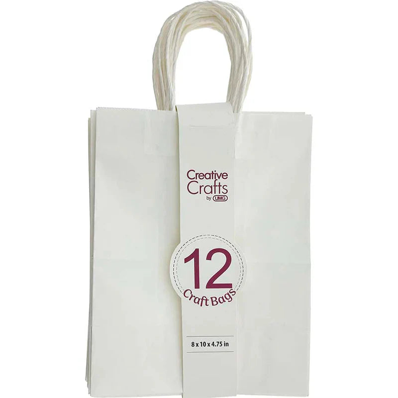 Craft Bag Medium | White | 8x4.75x10in | 12 pc