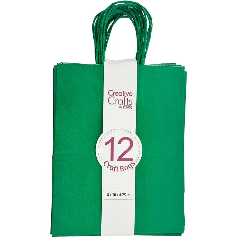 Craft Bag Medium | Dark Green | 8x4.75x10in | 12 pc