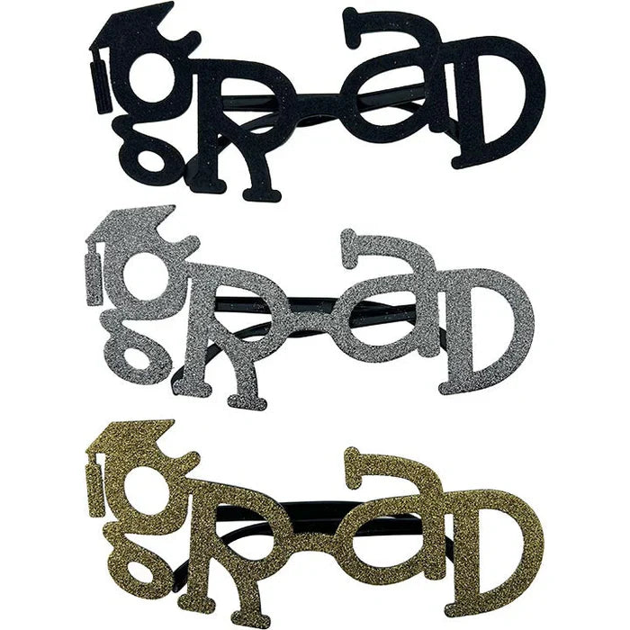 Glasses Glitter | 3 Assorted | 9.06x3.74in | 23x9.5cm