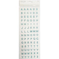 LETTER STONE STICKER BLUE 84 PC