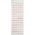 LETTER STONE STICKER PINK 84 PC