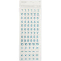 NUMBER STONE STICKER BLUE 79 PC