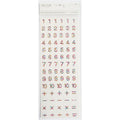 NUMBER STONE STICKER MIX 79 PC