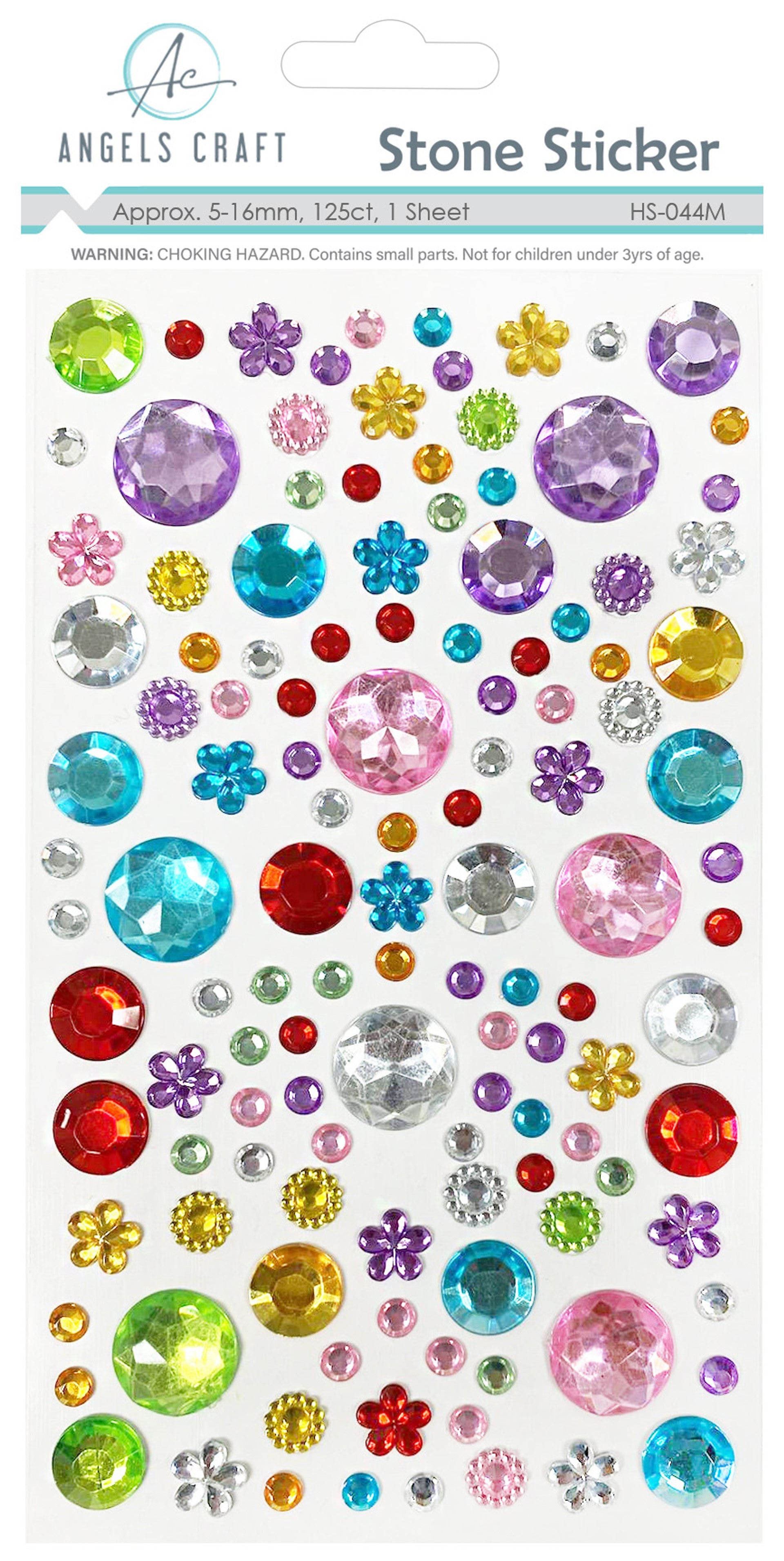 ADHESIVE RHINESTONE STICKER | ROUND AND FLOWER