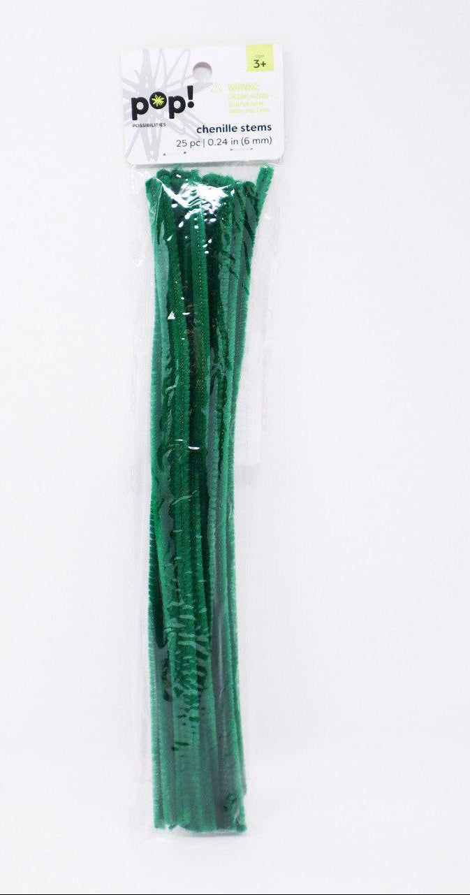 Chenille Stems Esmerld | 6mm | 25pcs