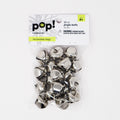 JINGLE BELL 1IN SLIVER 18PC
