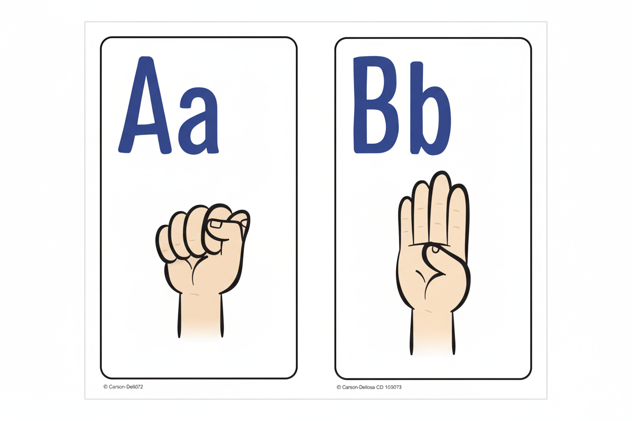 Mini Poster : Sign Language Alphabet Poster | Set 26