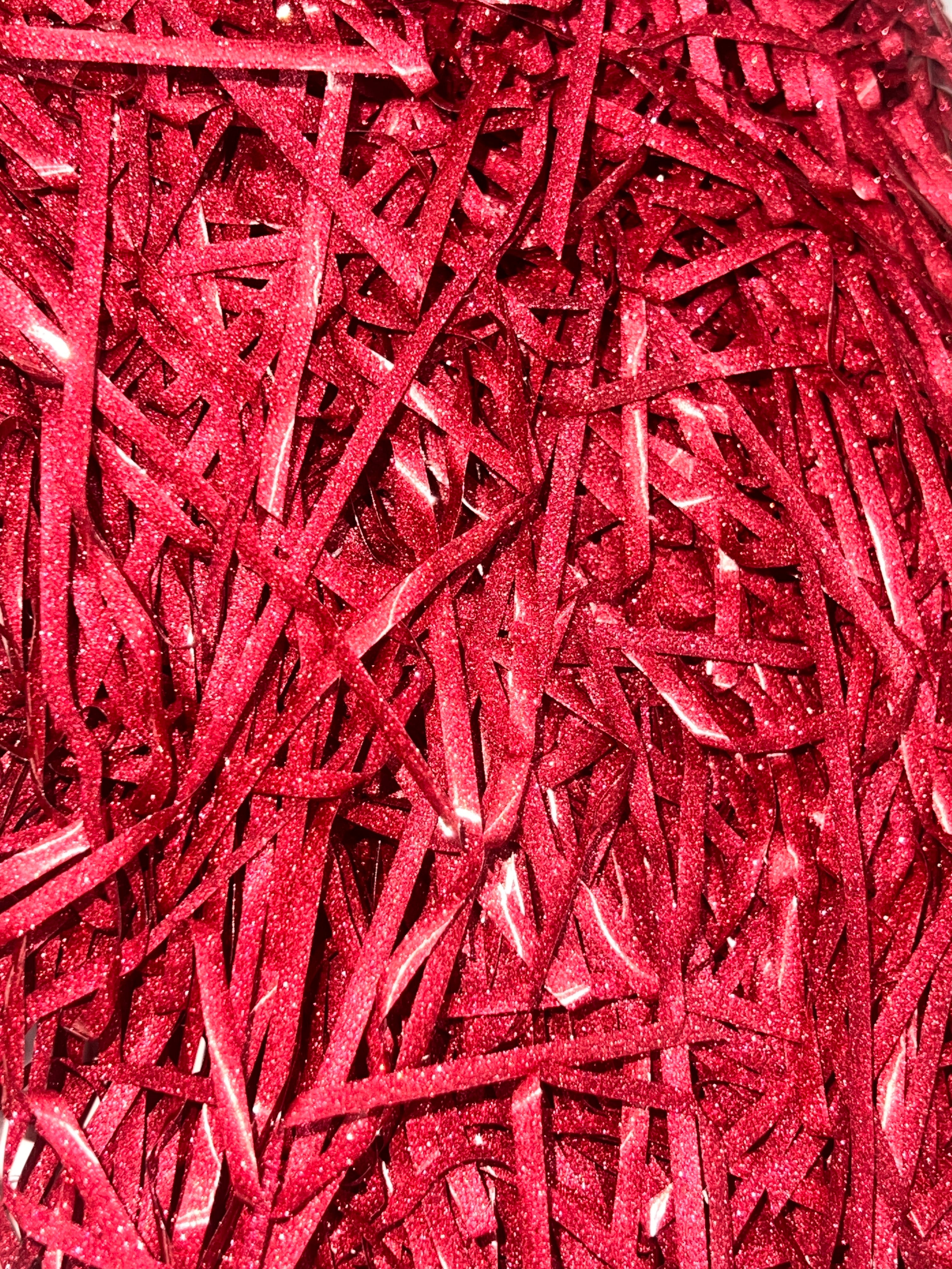 Shredded Filler Paper Holographic Red