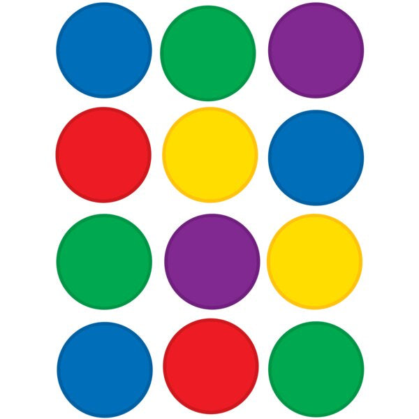 COLORFUL CIRCLES MINI ACCENTS 36PK