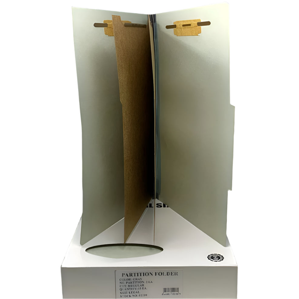 File Folder | 2 Partition | Gray | Legal | Box/15
