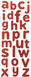 Alphabet Glitter stickers | 26ct